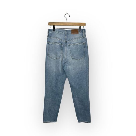 Madewell The Mom Jean High Rise Straight Leg 90s Distressed Light Wash - Picture 4 of 7